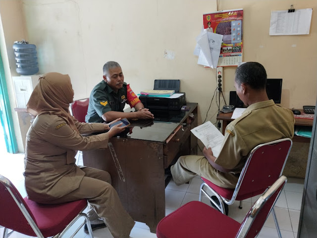 Babinsa Koramil 20 Cawas Efektifkan Komunikasi Sosial Bersama Perangkat Desa