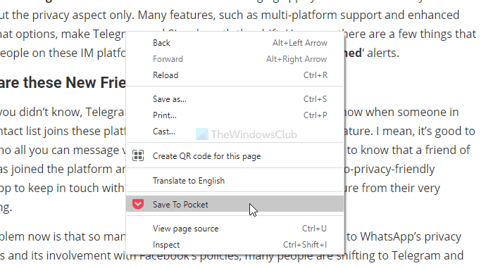 나중에 읽을 수 있도록 페이지를 저장하는 최고의 Chrome, Edge 및 Firefox 확장 프로그램