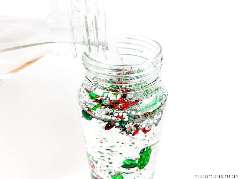 DIY Christmas sensory bottle