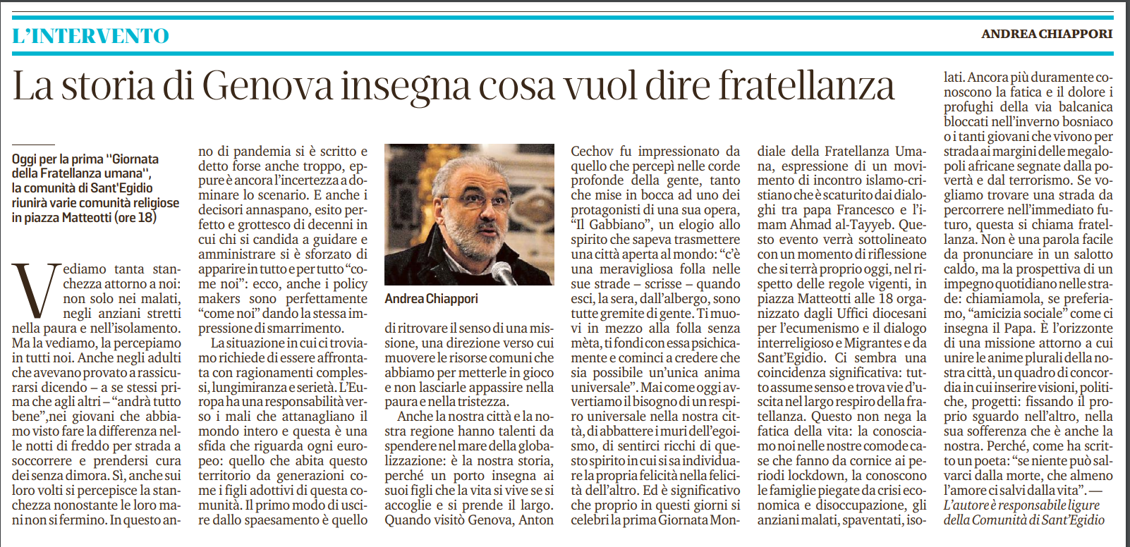 La storia di Genova insegna cosa