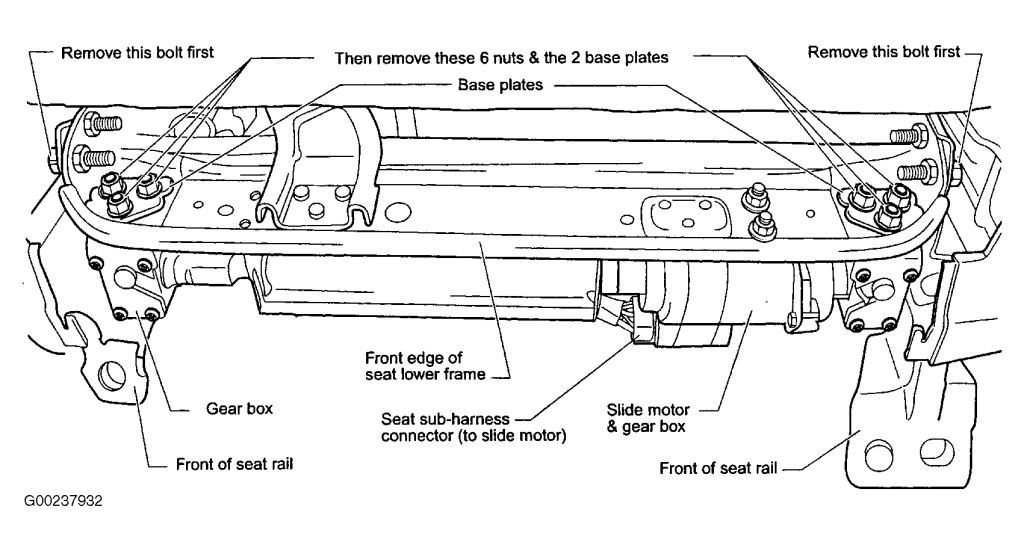 2002 Nissan Maxima SE Driver’s Power Seat Will Not Move Forward or Backward