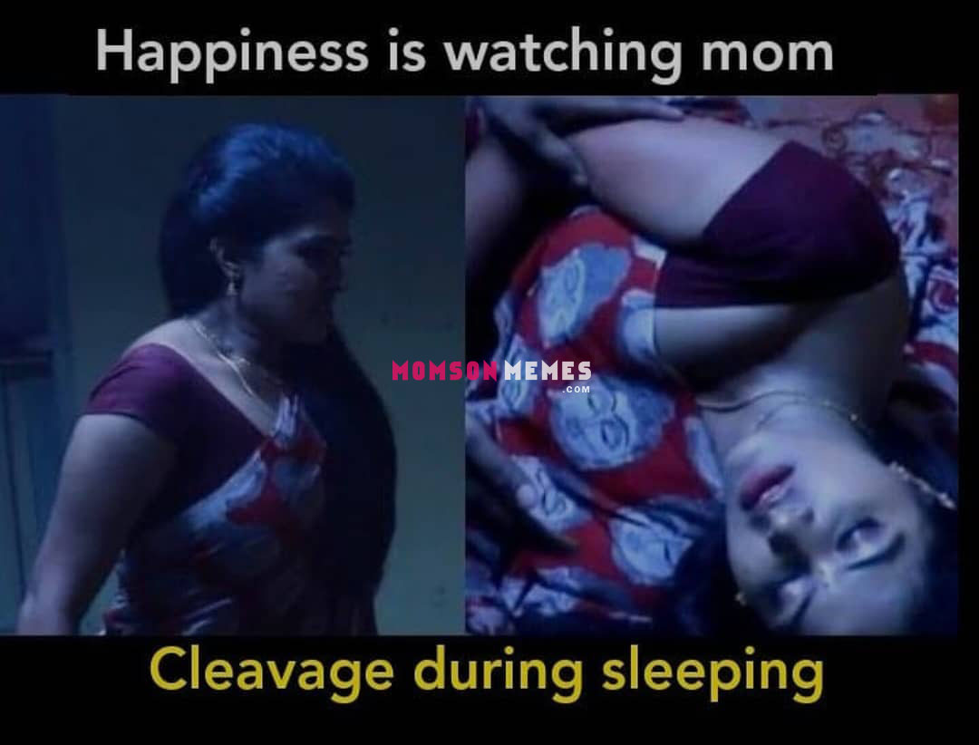 Watching mom’s cleavage during sleeping is heaven!