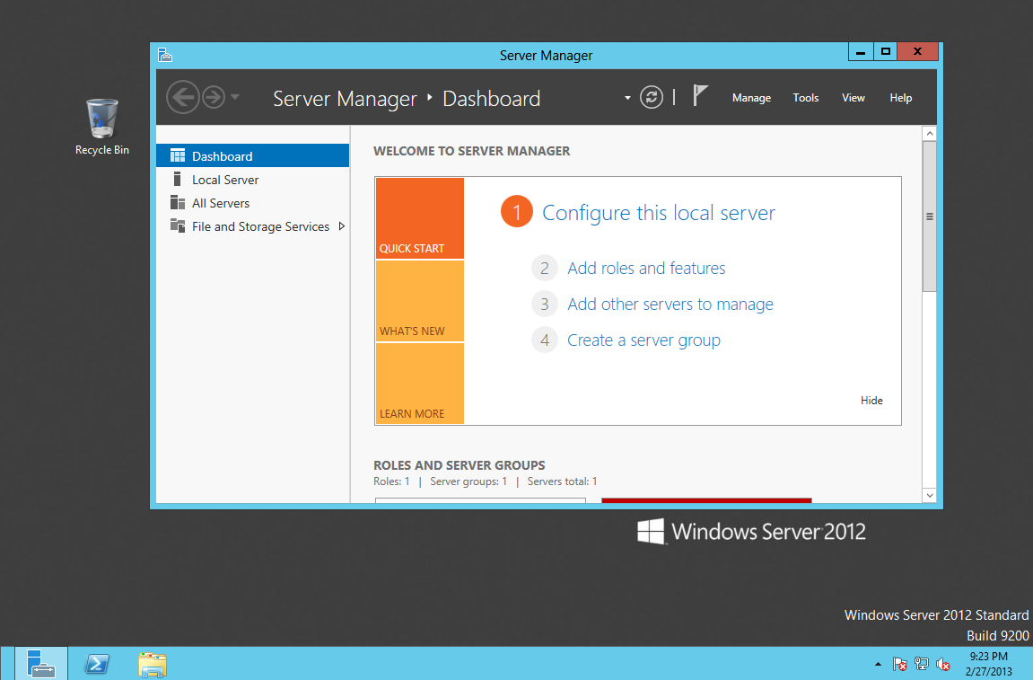 Windows Server 2012 Performance on Oracle VM Virtual Box