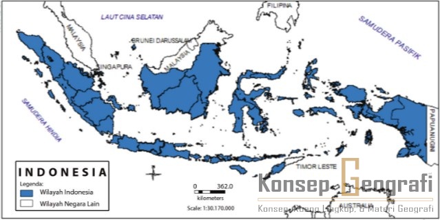 Lokasi absolut artinya