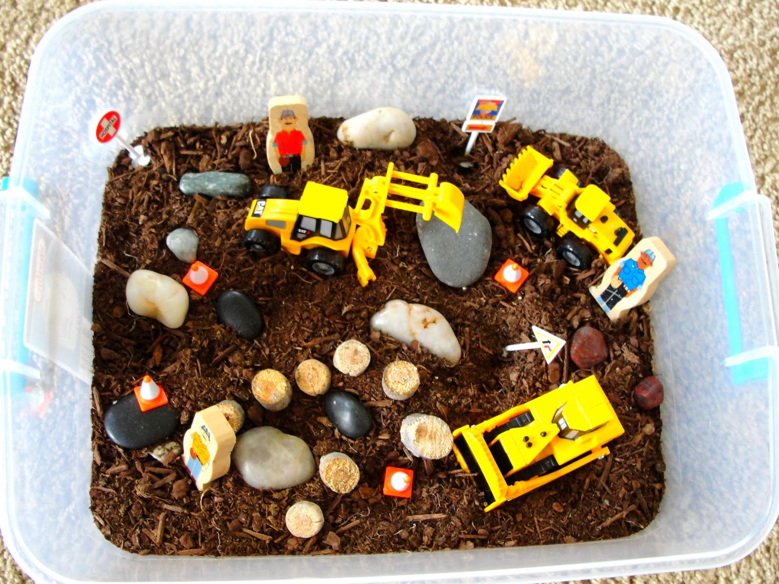 Olives and Pickles September Sensory Bin