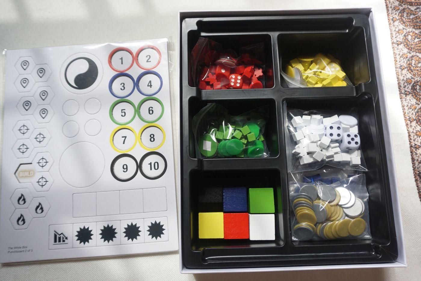 Hiew's Boardgame Blog The White Box game design toolkit