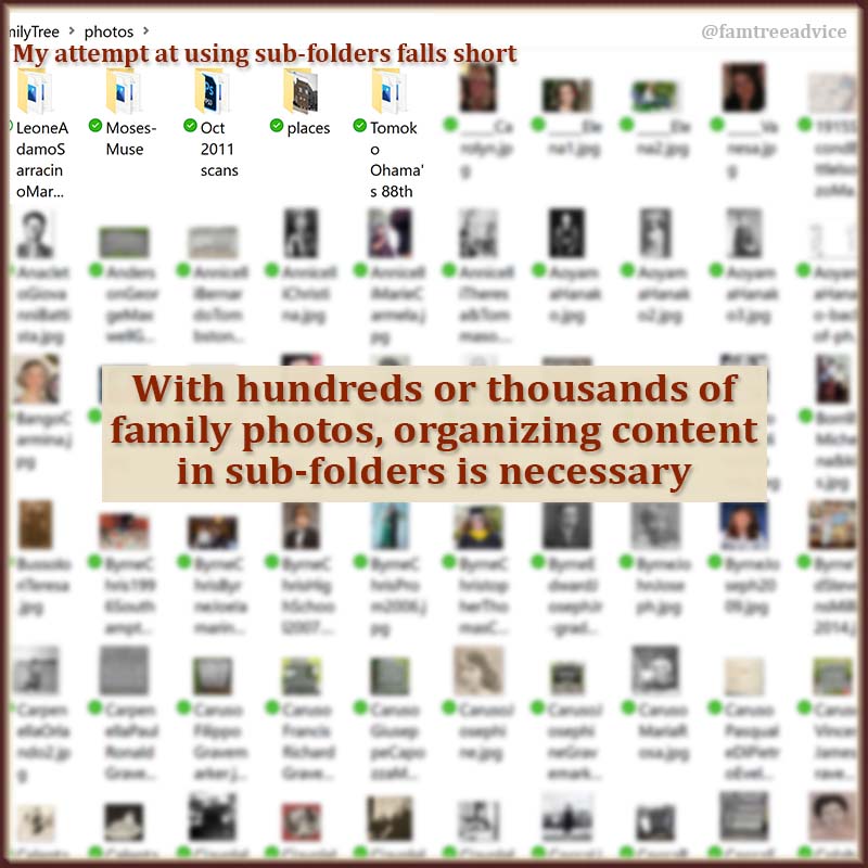 When you gather up and rename your family photo files, look for one or more of these ways to further organize them. When you gather up and rename your family photo files, look for one or more of these ways to further organize them.
