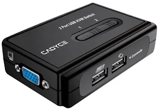Cadyce UK200 2 Port Desktop USB KVM Switch