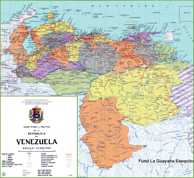 Mapa rodoviário da Venezuela