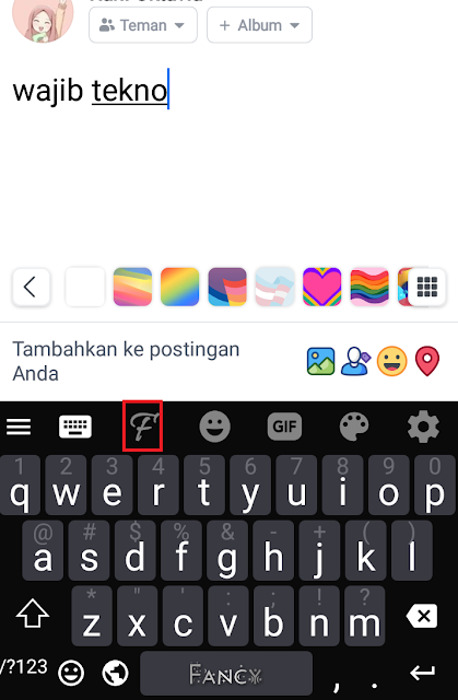tips membuat tulisan kekinian di facebook cara memuat status facebook unik