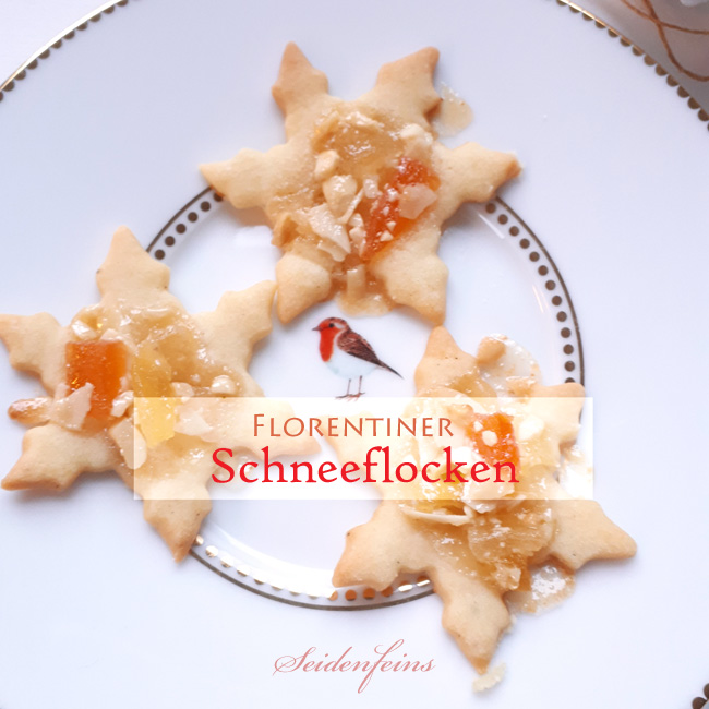 Florentiner Schneeflocken * recipe * Florentine snowflakes cookies