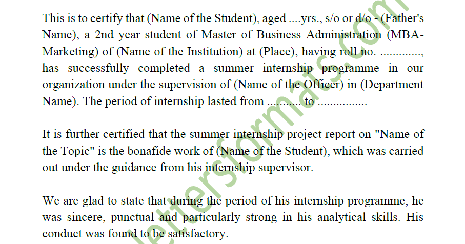 Write Letters Online Internship Completion Certificate For MBA write-letters-online-internship-completion-certificate-for-mba
