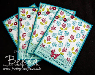 Bright Blossoms cards - visit www.bekka.stampinup.net & save 25% this stamp set until 28 October 2013