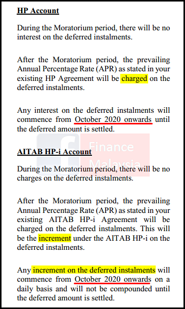 Public bank moratorium hire purchase form 2021