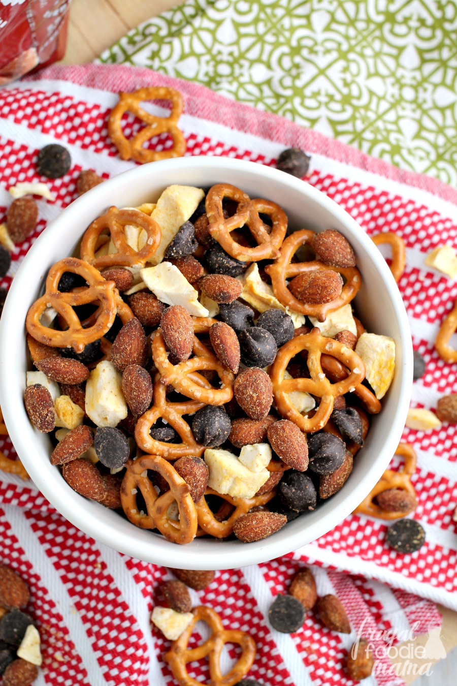 Frugal Foodie Mama Sweet & Spicy Sriracha Almonds Trail Mix