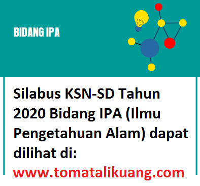 silabus ksn ipa sd 2020; www.tomatalikuang.com