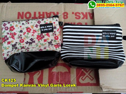 Harga Dompet Kanvas Vinyl Garis Lorek