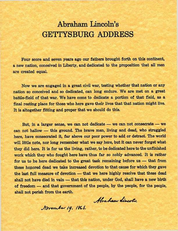 MUST READ! Gettysburg Address Abraham Lincoln Rebukes Us From The Grave