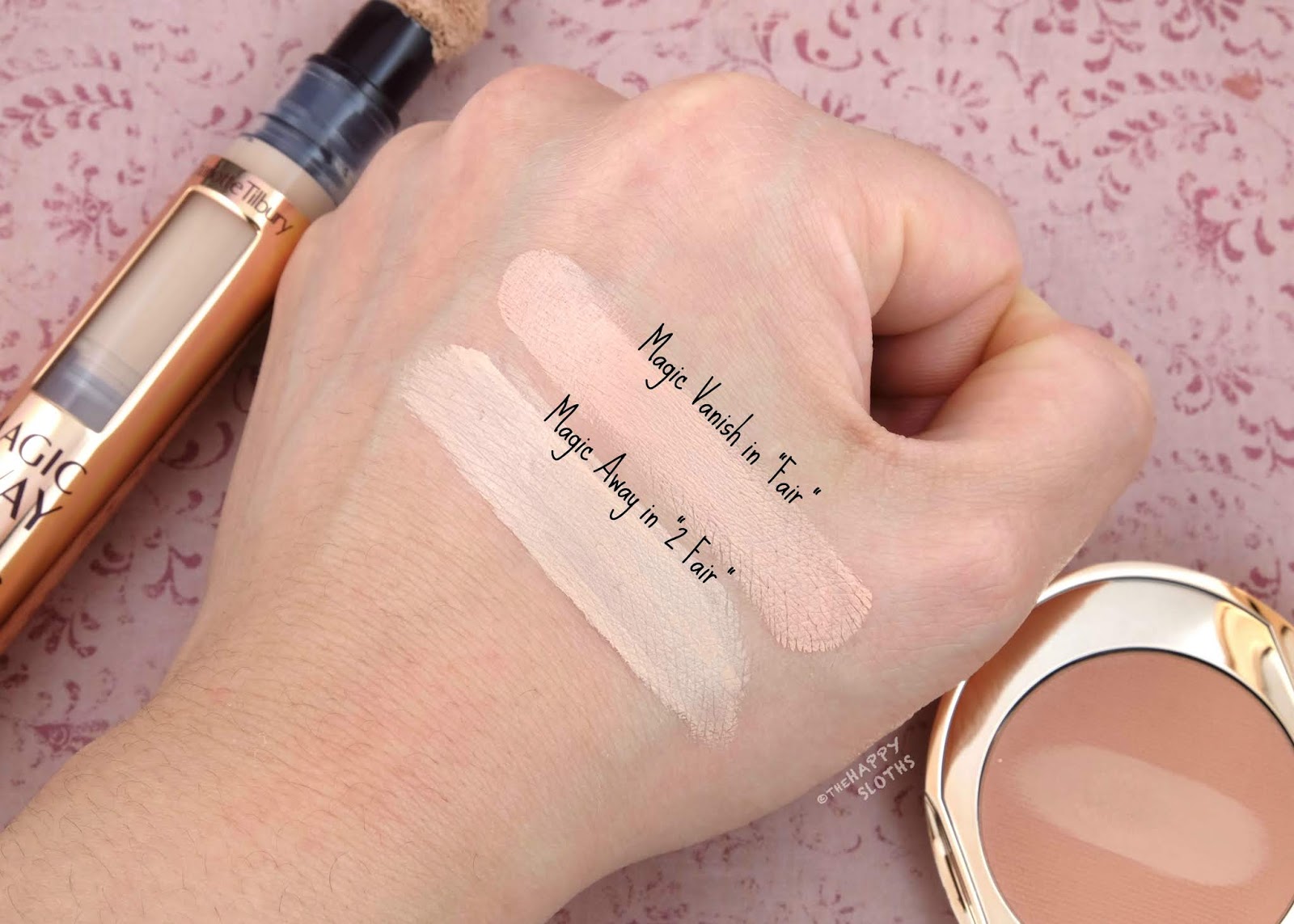 Charlotte Tilbury | Magic Vanish Color Corrector Magic Away Concealer: Review and Swatches | The Happy Sloths: Beauty, Makeup, and Skincare with and Swatches