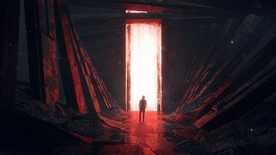 Red gate sci-fi wallpaper