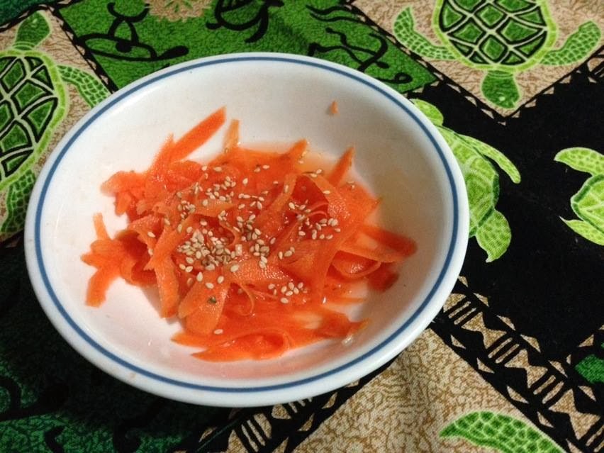 The Sparrow Chef Sunomono Asian Carrot Vinegar Side Salad