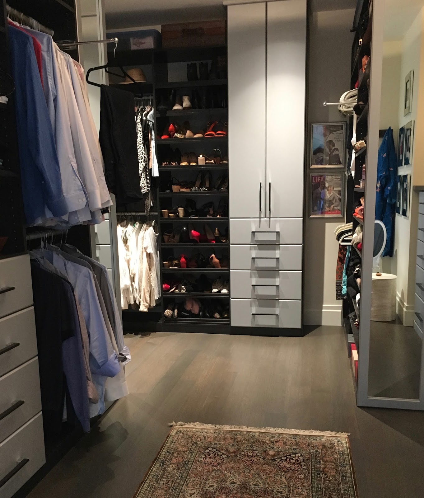 Malka In The Closet San Francisco Marina Glamore The Team At Rc Cabinets Closets Created This Magnificent Custom Walk In Closet Marina Of San Francisco Hand Painted Silver With Textured