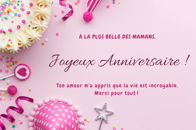 Textes Joyeux Anniversaire Maman