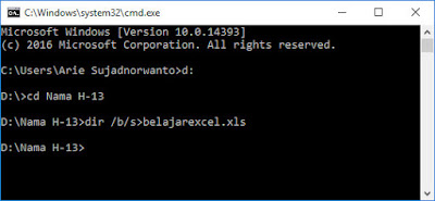 Cara Menampilkan Isi Folder di File Excel