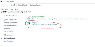 Setting Region Language di Pc/Laptop