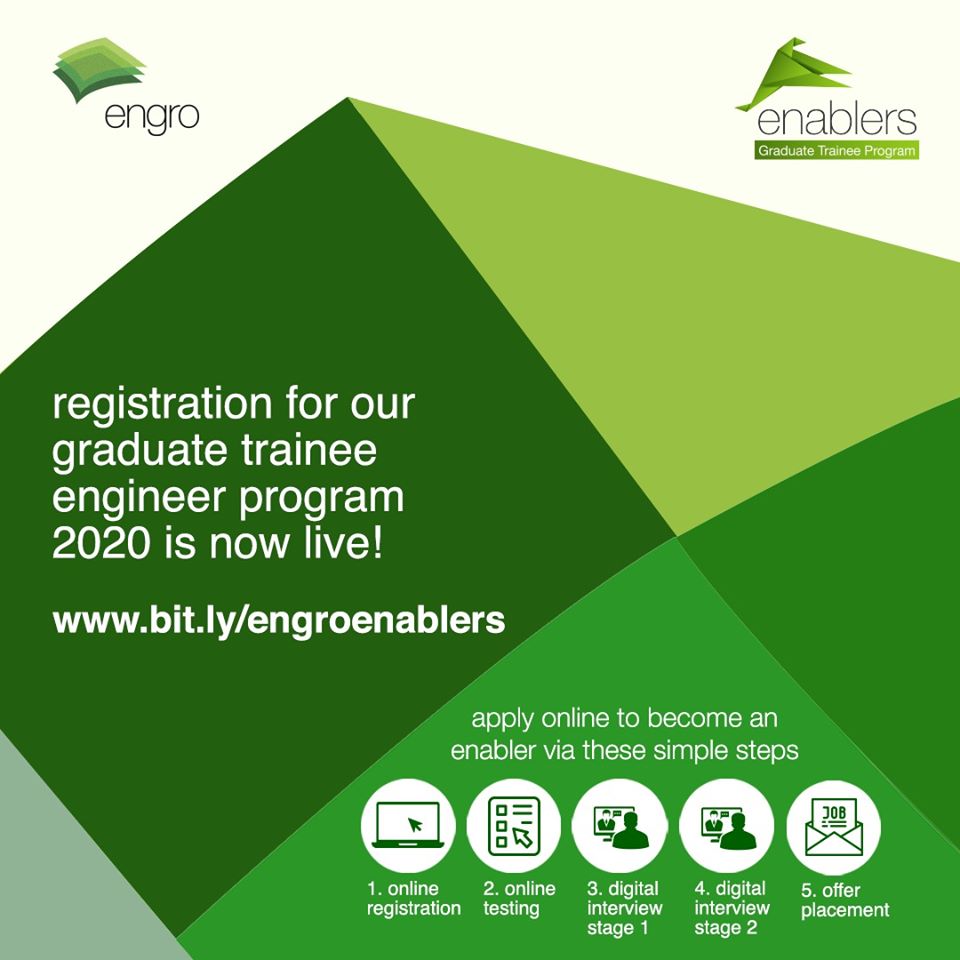 Engro Enablers Graduate Trainee Engineer Program 2020 Good for Fresh Graduate Engro Enablers Graduate Trainee Engineer Program 2020 Good for Fresh Graduate