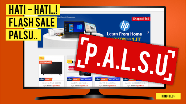 Hati - hati! Ada Halaman Promo Flash Sale Shopee Palsu