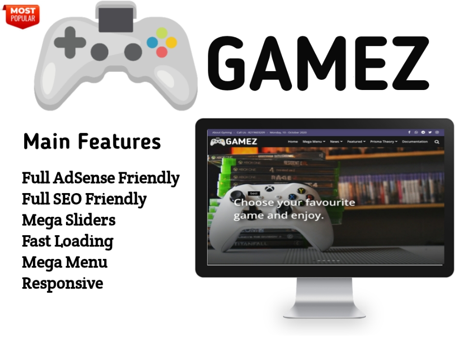 Gaming Blogger Template