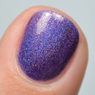 purple holographic nail polish