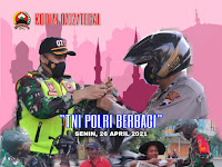 Wujud Sinergitas, TNI Polri Kota Tegal Bersinergi Berbagi di Bulan Suci Ramadhan 