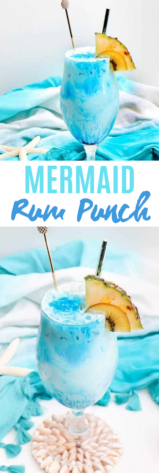 Mermaid Rum Punch #drinks #cocktails
