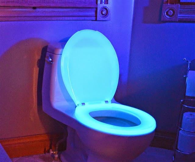The Amazing Night Glow Toilet Seat photograph