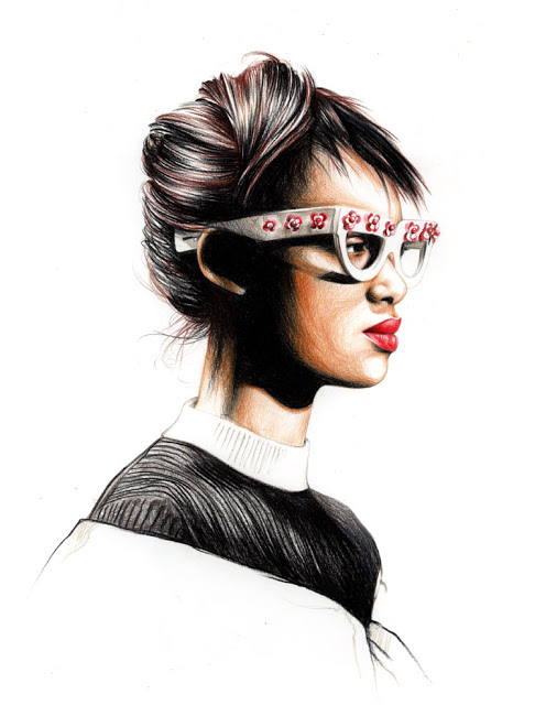 Fusion Of Effects: Graphicology: S/S 2013 Illustrations by Caroline Andrieu