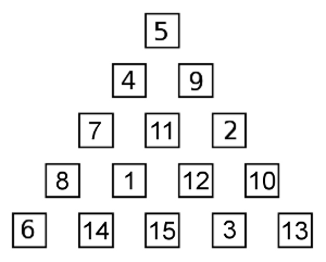 Soluciones a problemas matemáticos: Pirámide numérica