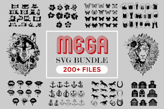 Download Free The Mega Svg Bundle PSD Mockup Template