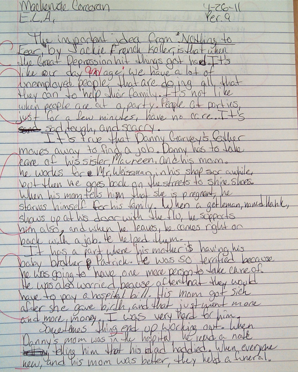 The great depression thesis statement image