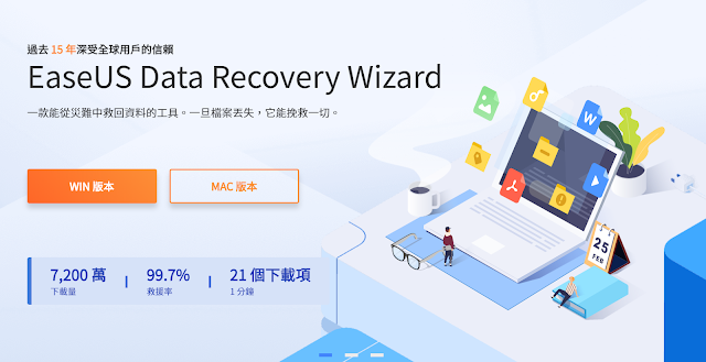 【科技】EaseUS Data Recovery Wizard 刪錯檔案都不怕！