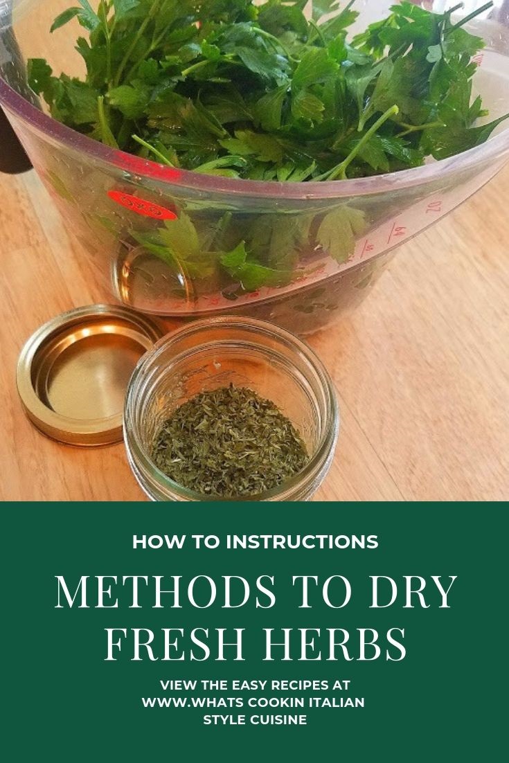 Preserving Fresh Herbs Methods What's Cookin' Italian Style Cuisine