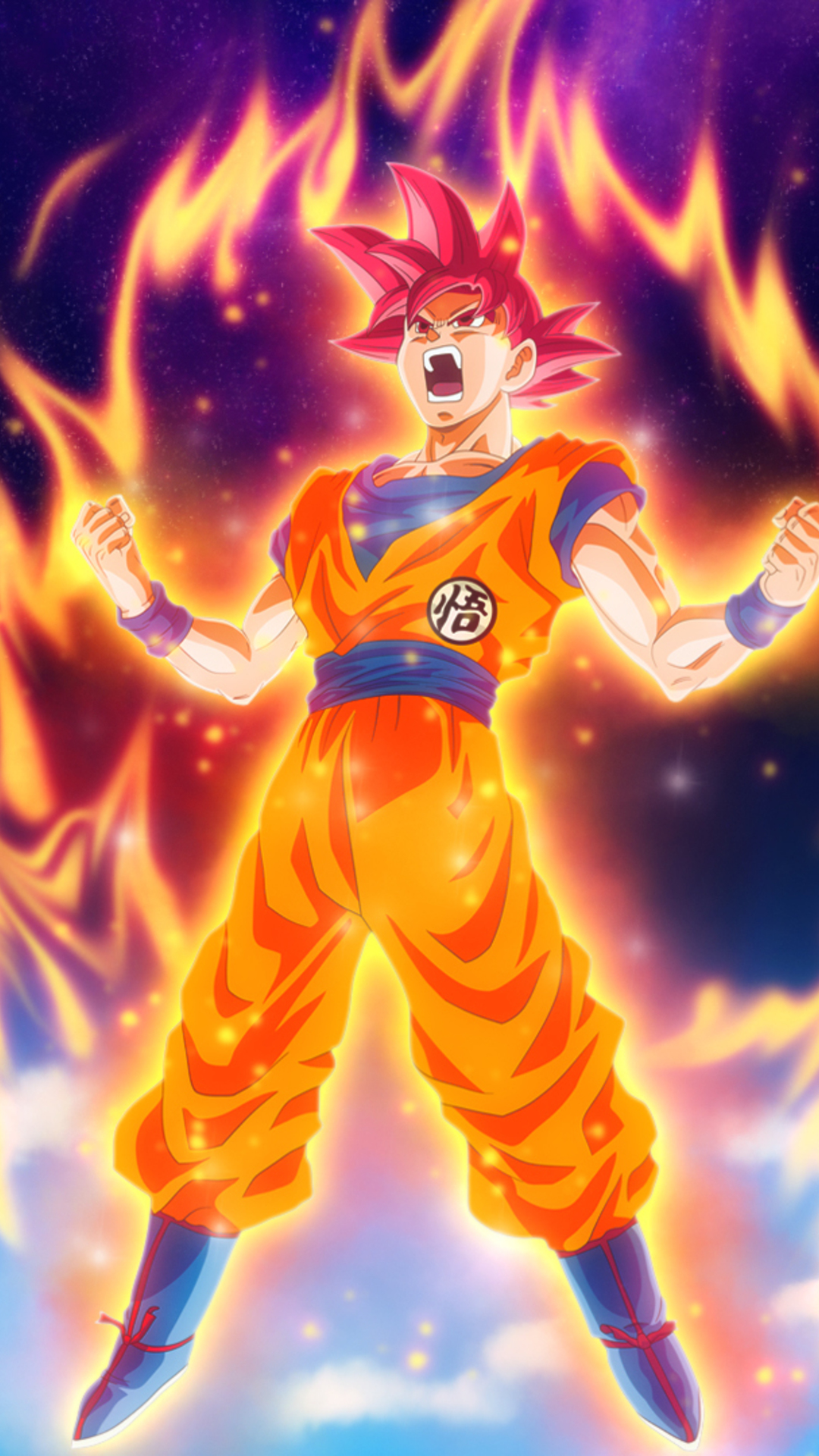 goku super saiyan god wallpaper