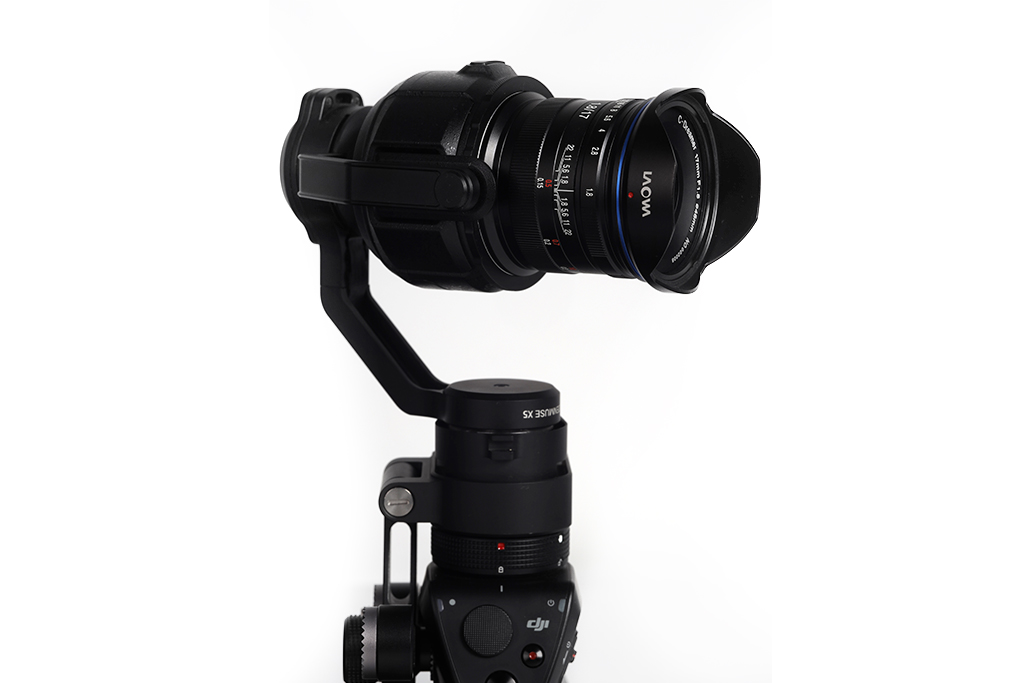Laowa 17mm f/1.8 MFT с камерой DJI X5 на стабилизаторе