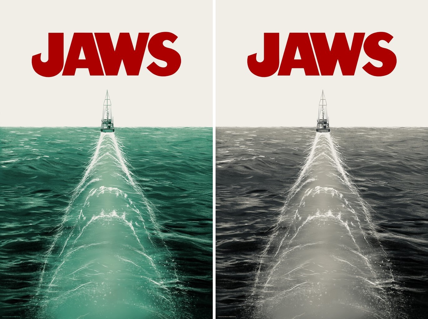 1975 Don't go in the water homage/tribute artwork Print open edition Jaws