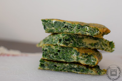 fritttata con erbe di campo senza lattosio