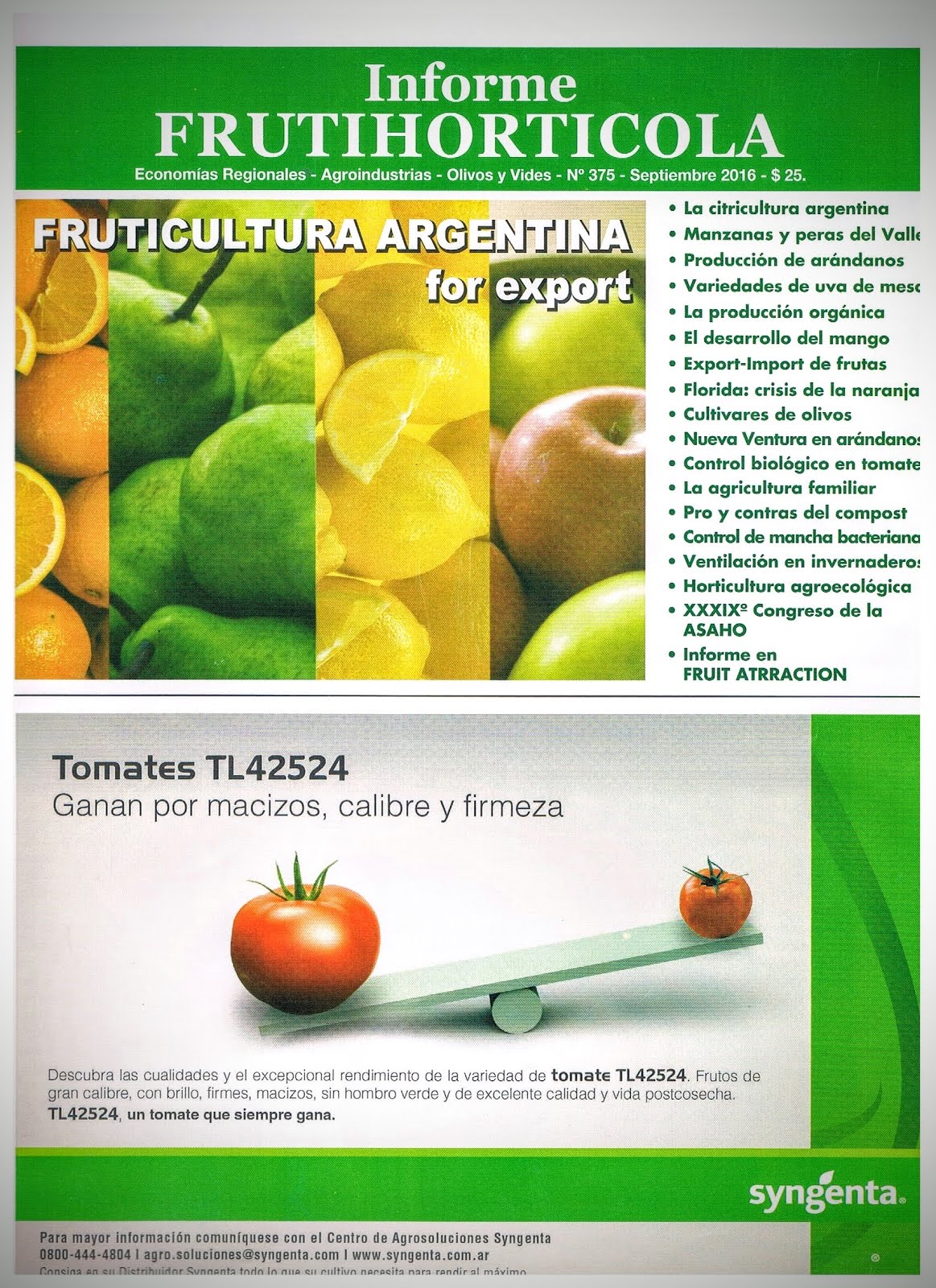 Informe FRUTIHORTICOLA