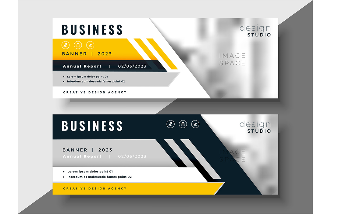 Corporate Vector Banner Template 07