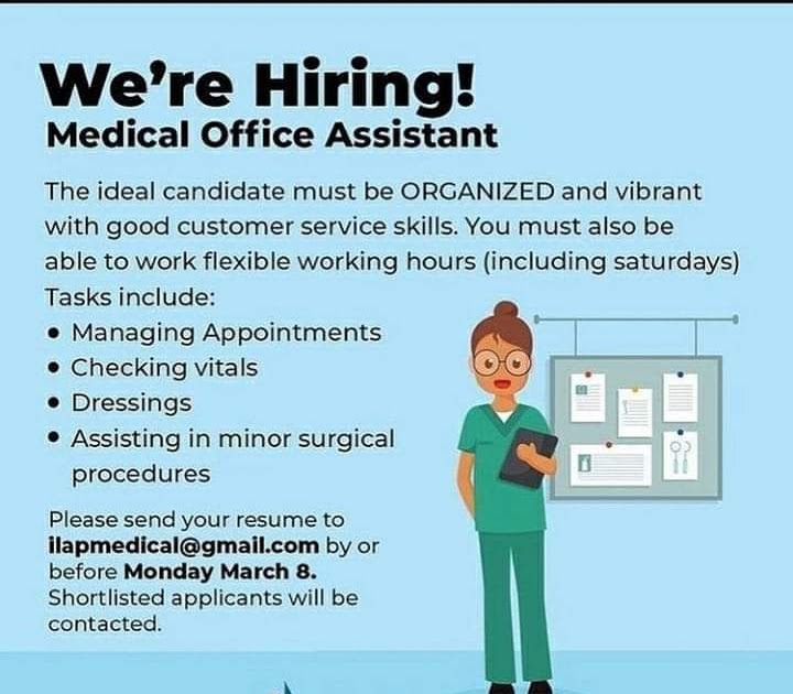 Medical Office Assistant (Kingston, Jamaica) ILAP Medical