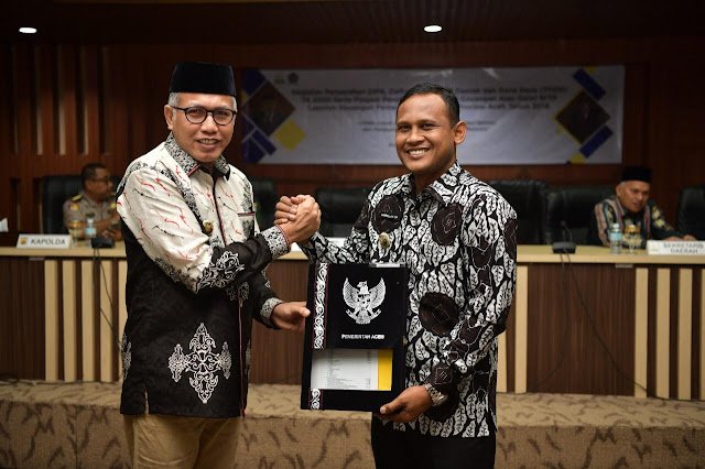 Aceh Timur Terima Dipa TA 2020 Rp1,5 Triliun November 22, 2019